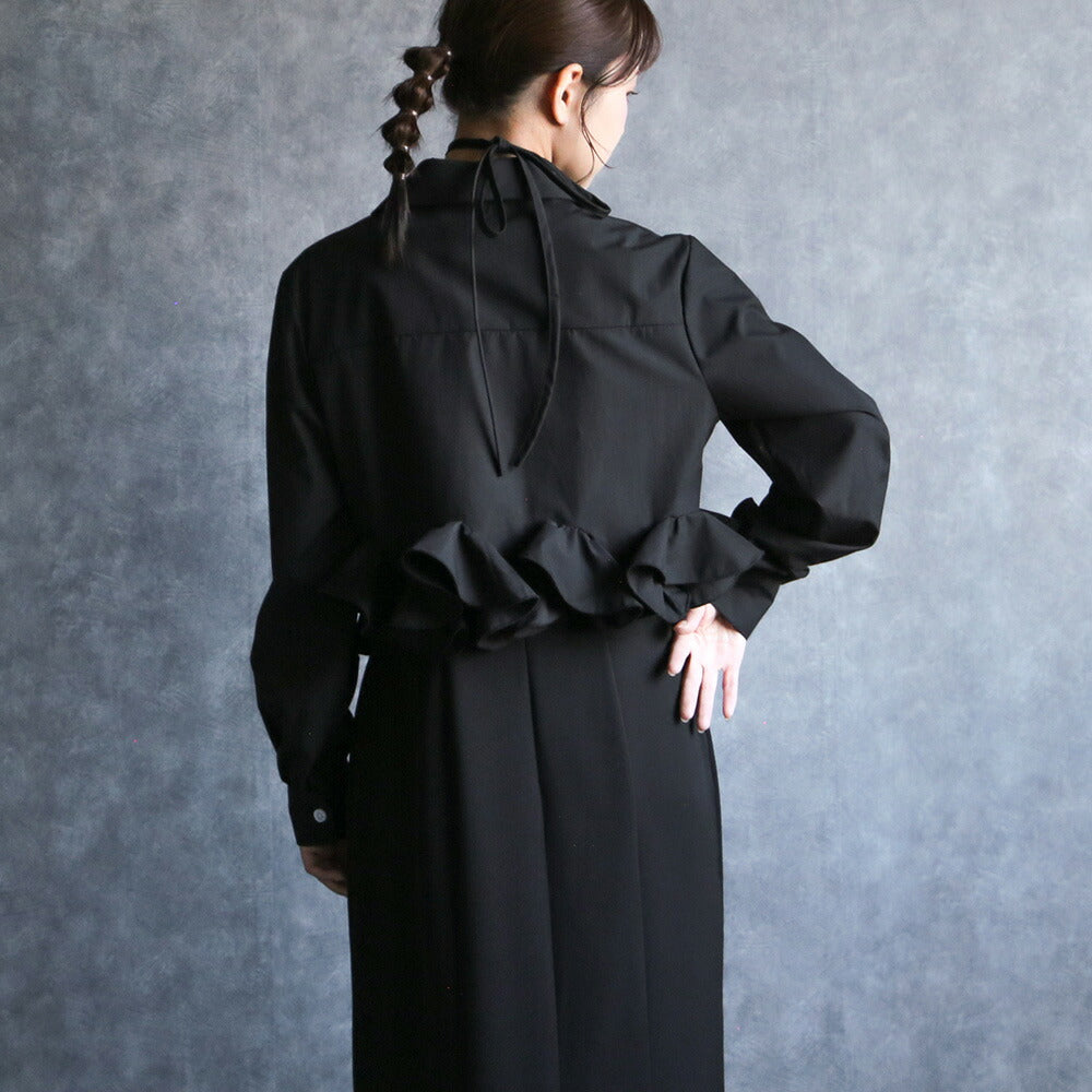 330097 ローズフリルシャツ