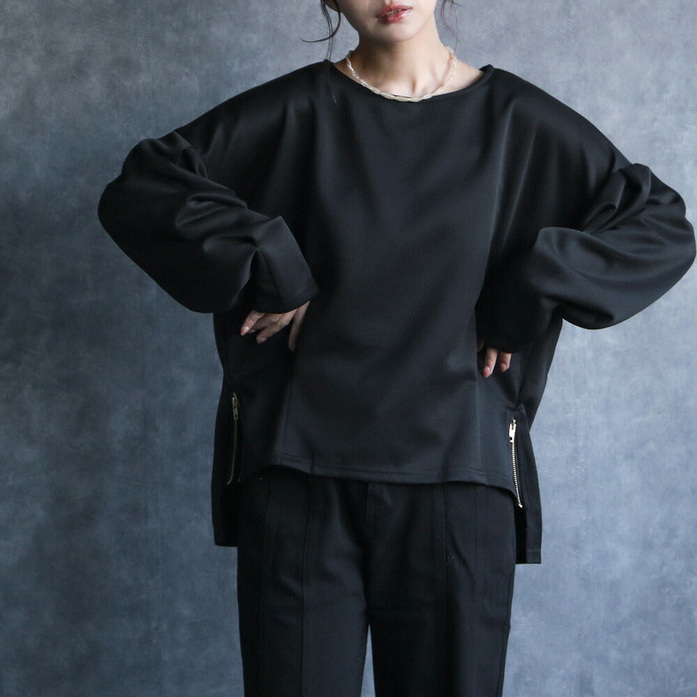 330099 サイドジップオーバーサイズロンT