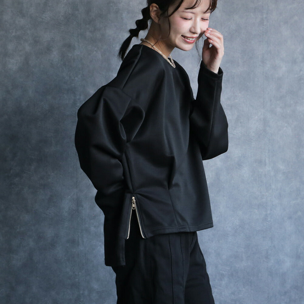 330099 サイドジップオーバーサイズロンT