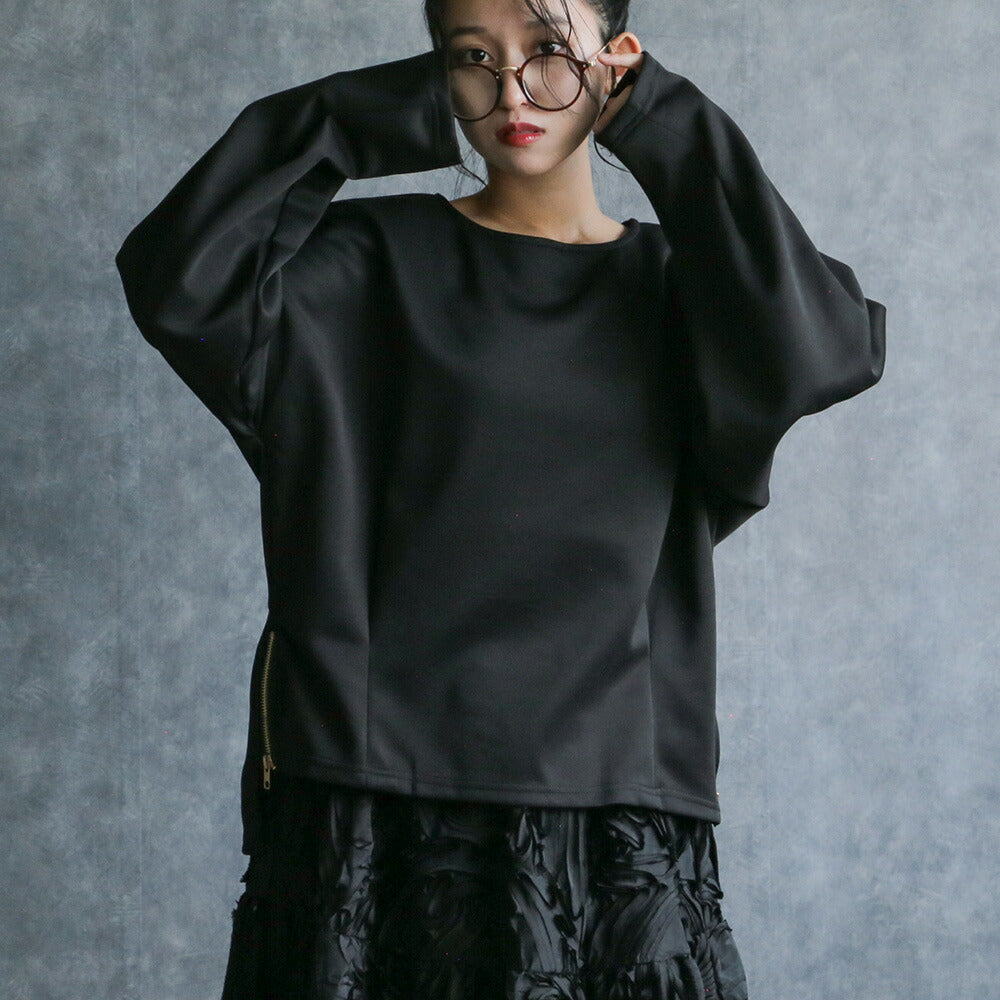 330099 サイドジップオーバーサイズロンT