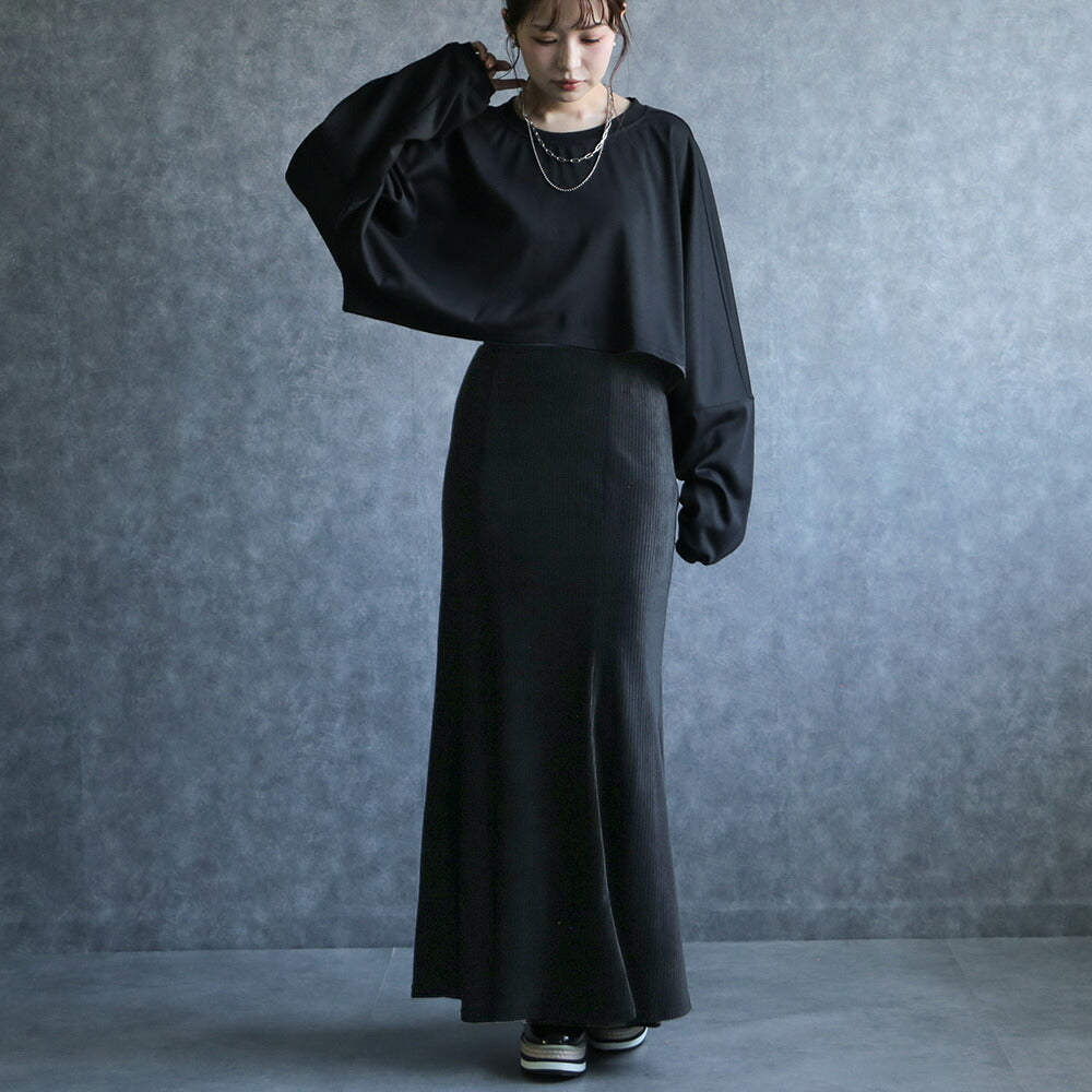 330100 ベルベットミニパーカー＆マーメイドスカート