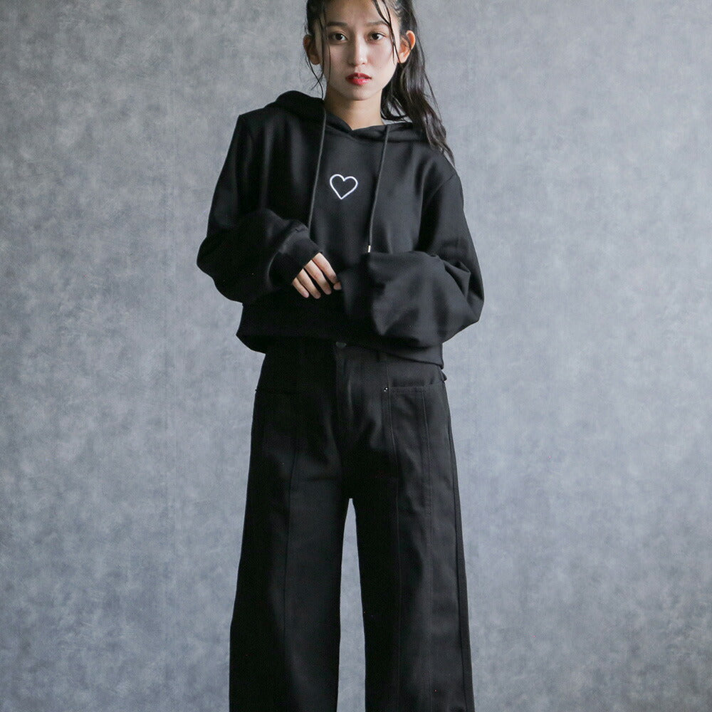 330103 ハートポイントショートフーディー