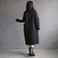 330106 ハイネック裏起毛コクーンワンピース