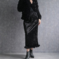 330107 クラッシュベロアナロースカート