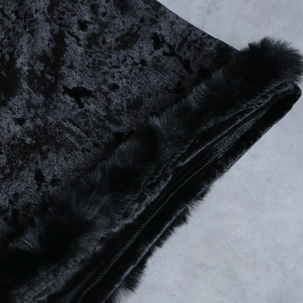 330107 クラッシュベロアナロースカート