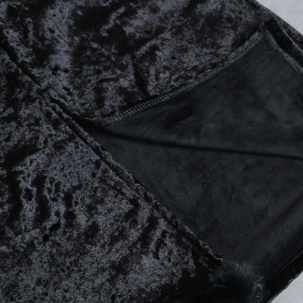 330107 クラッシュベロアナロースカート