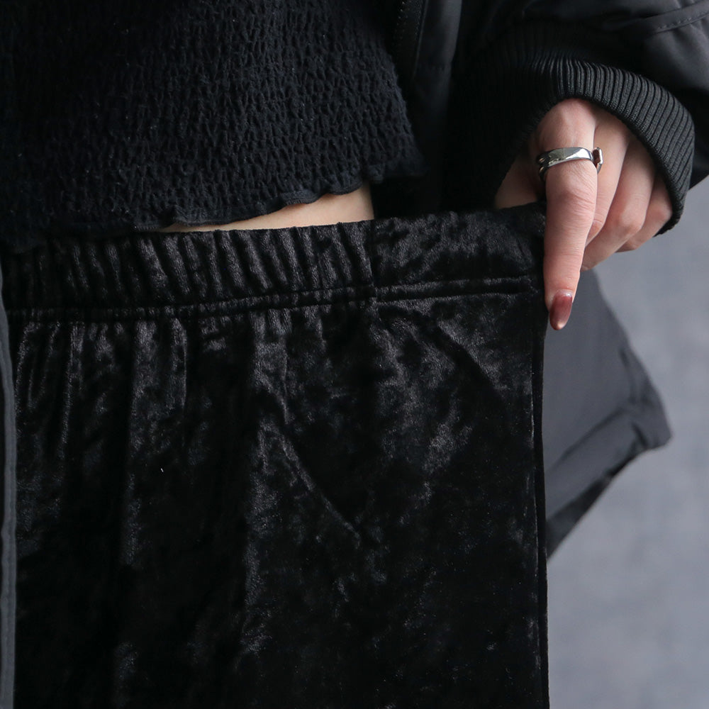 330107 クラッシュベロアナロースカート