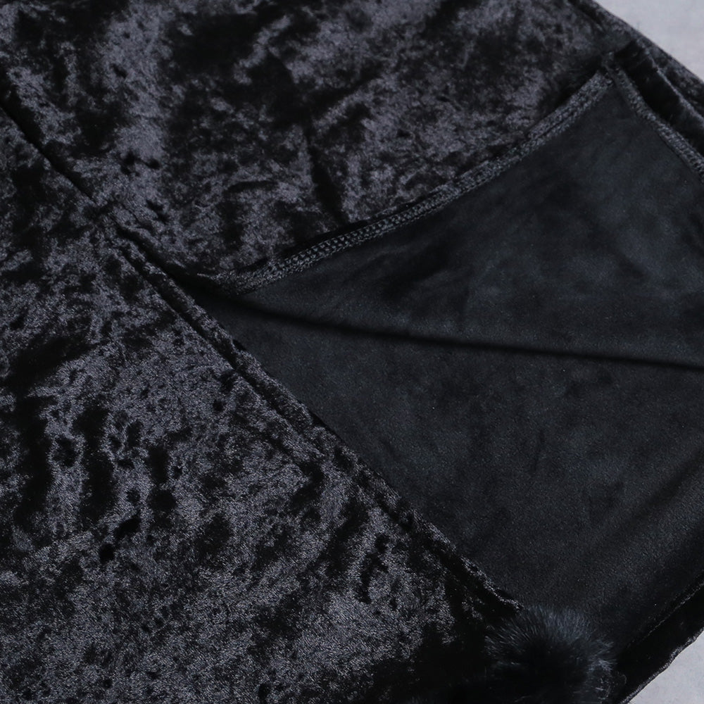 330107 クラッシュベロアナロースカート