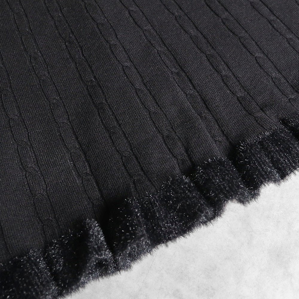 330108 リブニットメローフレアスカート