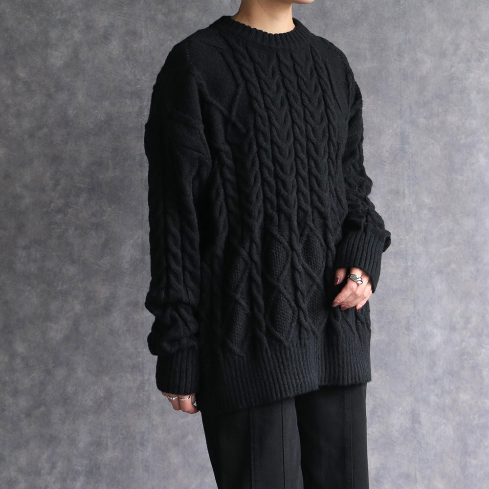 330109 ケーブルクルーニットプルオーバー