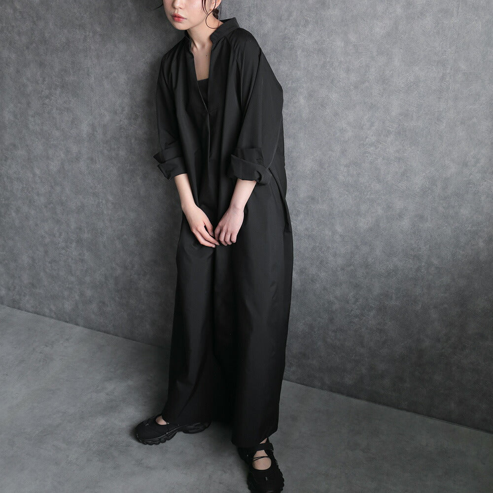 【マタニティ対応】ワイドフォルムスキッパーシャツワンピース