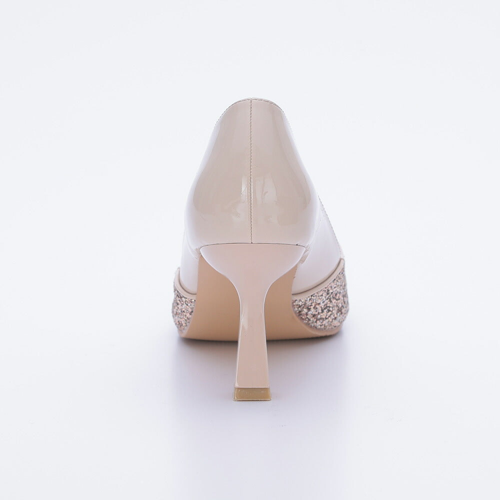 440002 グリッター・ラメヒールパンプス