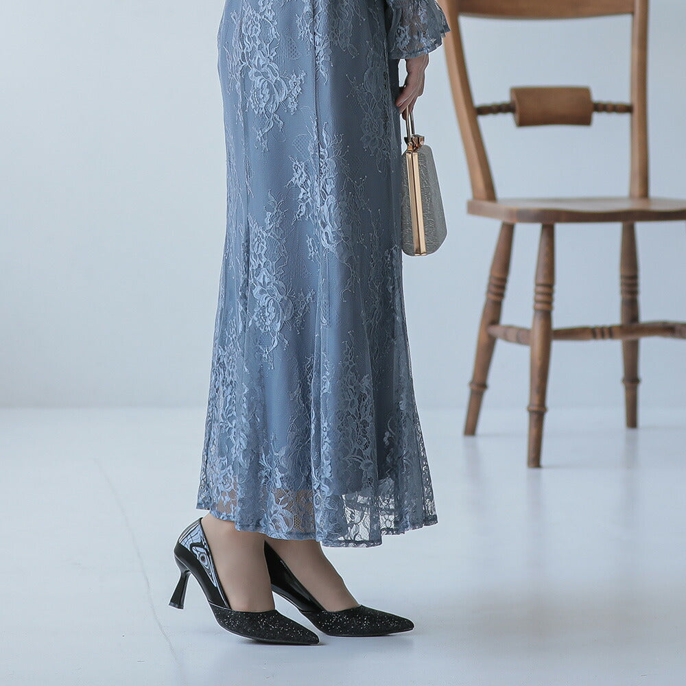 440002 グリッター・ラメヒールパンプス