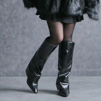 440012 ルーズフィットモードロングブーツ