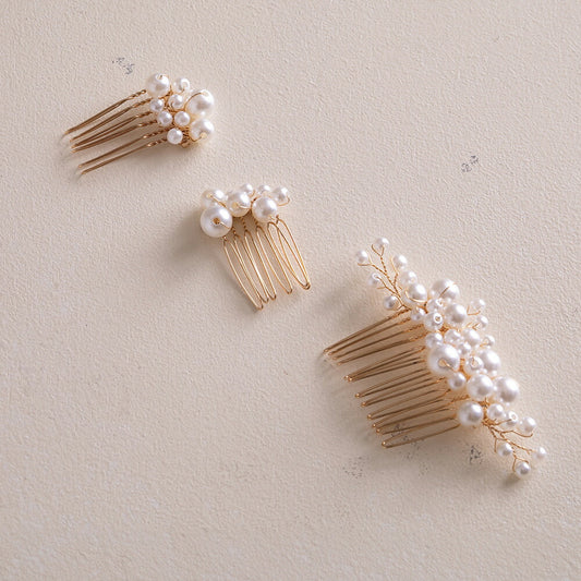 550050 ランダムパールヘアコームセット