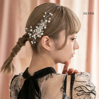 550055 フラワークリスタルヘアクリップ
