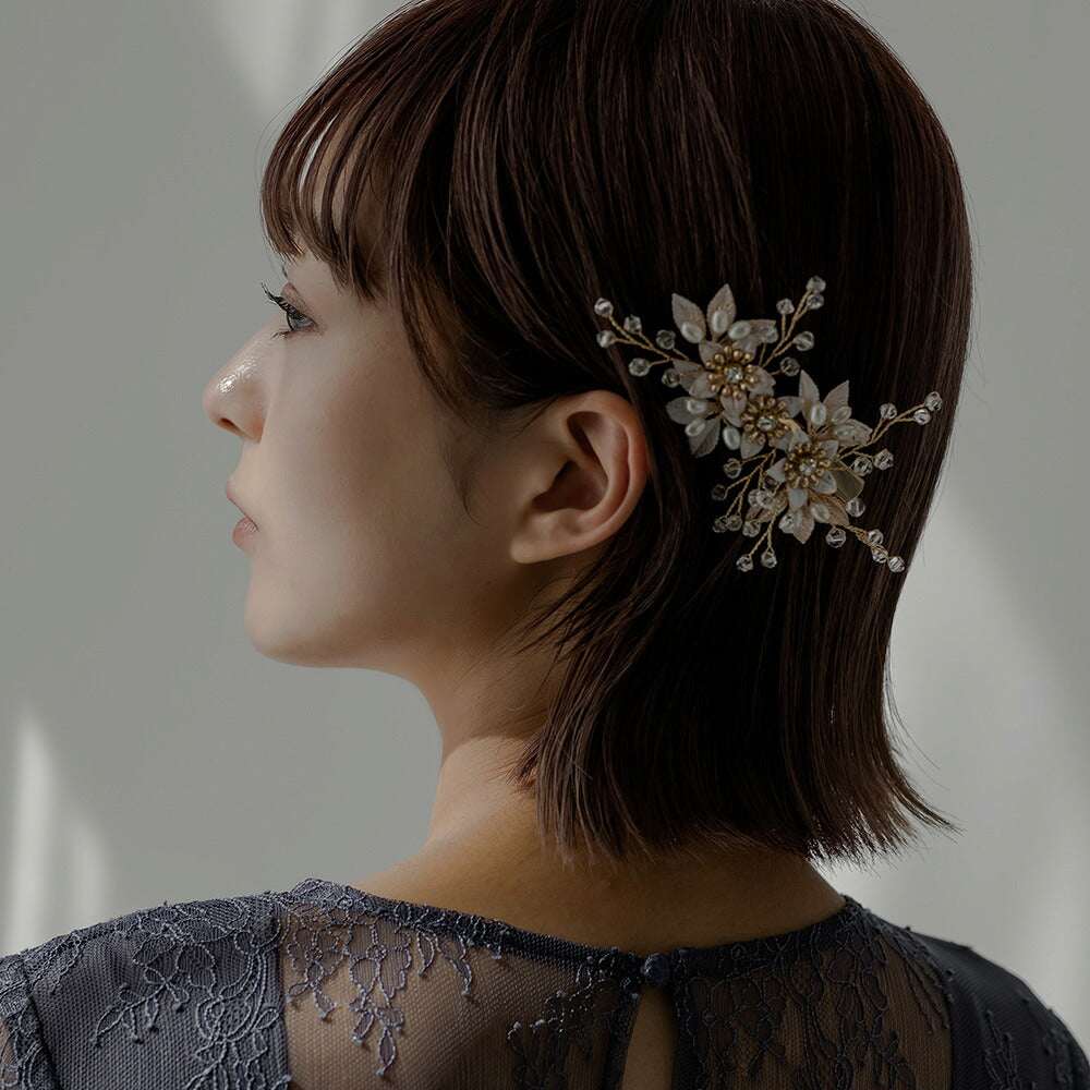 550077 ブロッサムパールヘアクリップ