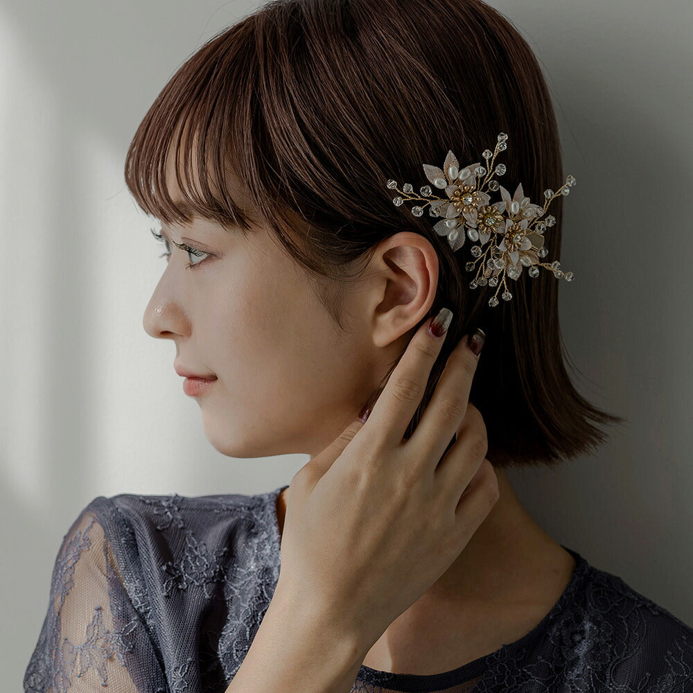 550077 ブロッサムパールヘアクリップ