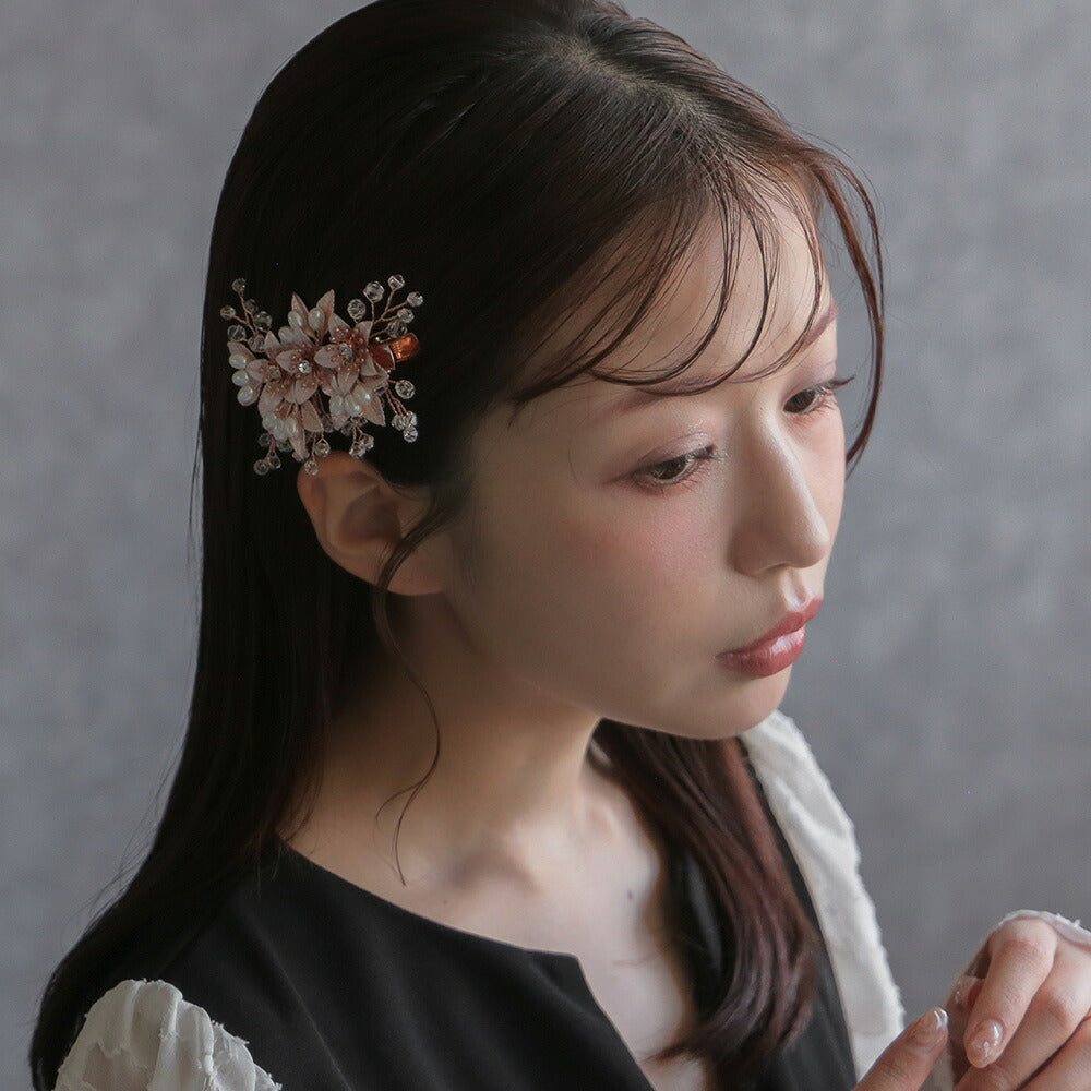 550077 ブロッサムパールヘアクリップ