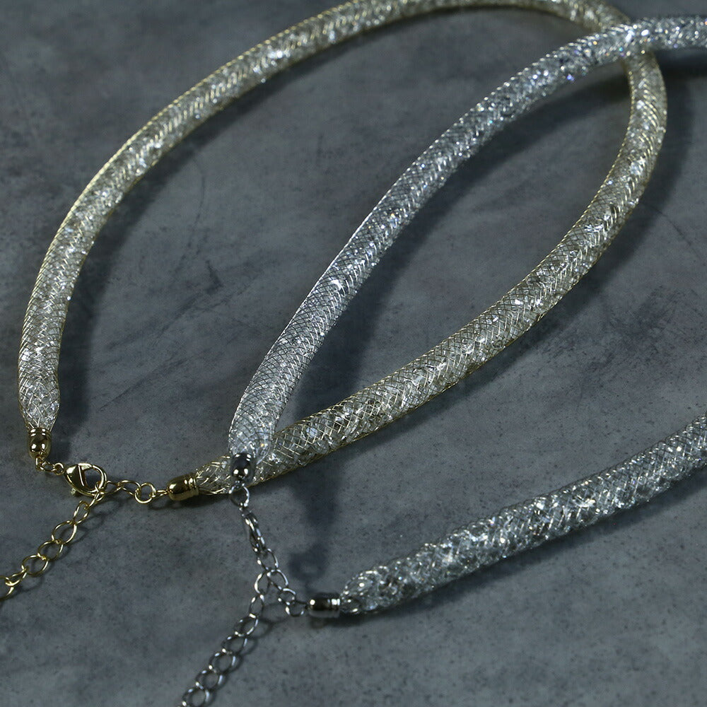 550099 クリスタルシンプルネックレス