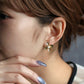 550110 メタルフラワープチピアス