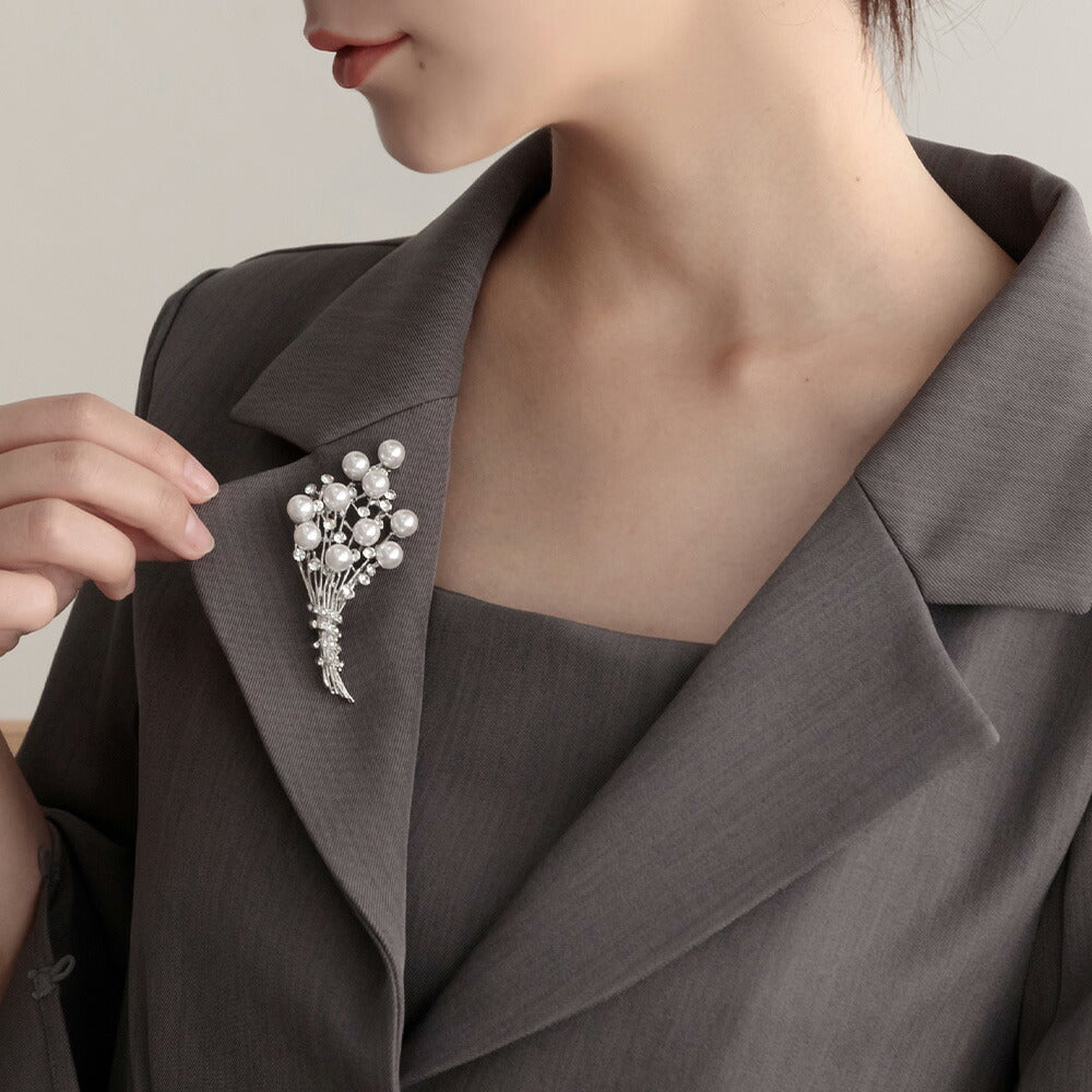 550114 パールブーケブローチ