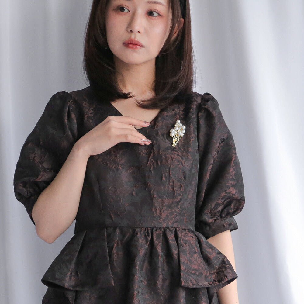 550114 パールブーケブローチ