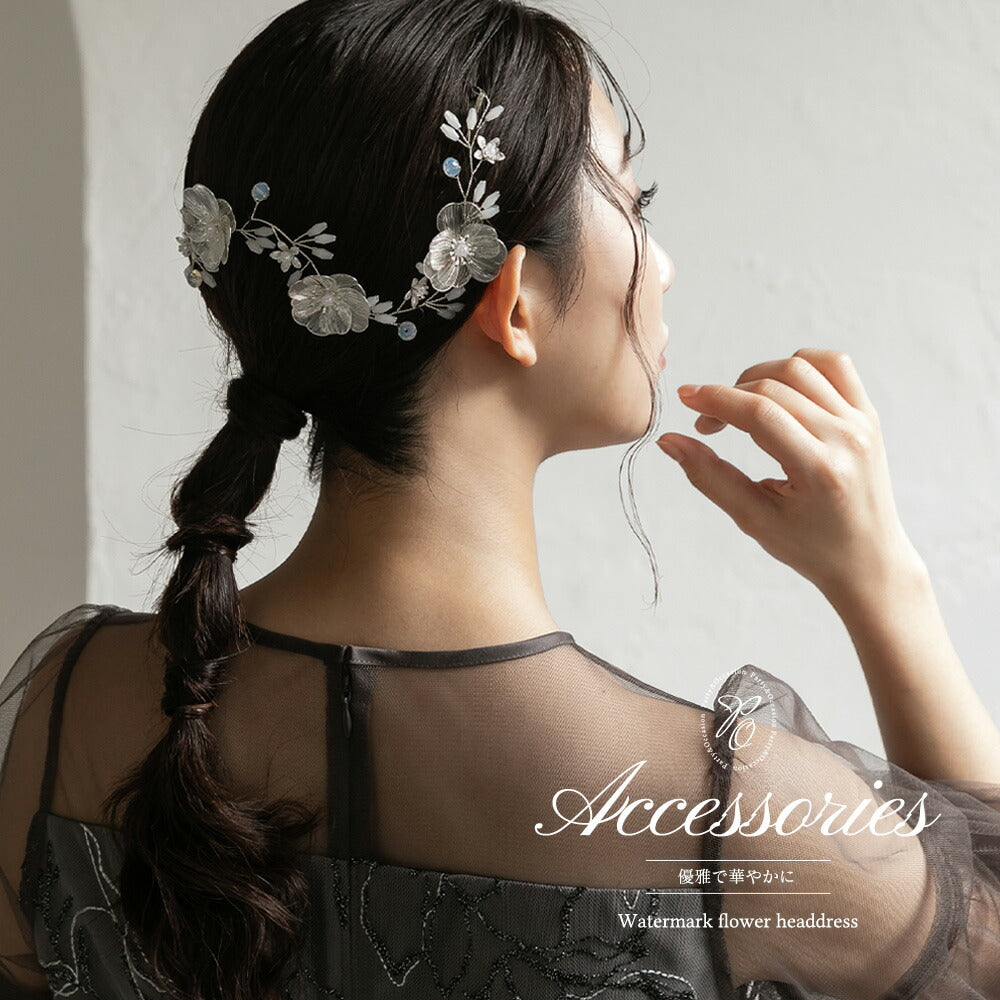 550125 透かしフラワーヘッドドレス