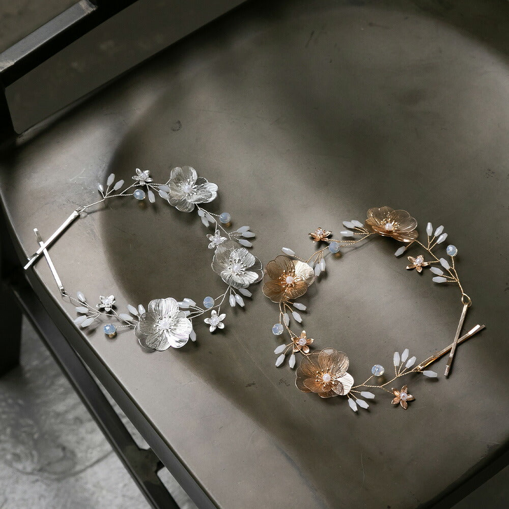 550125 透かしフラワーヘッドドレス