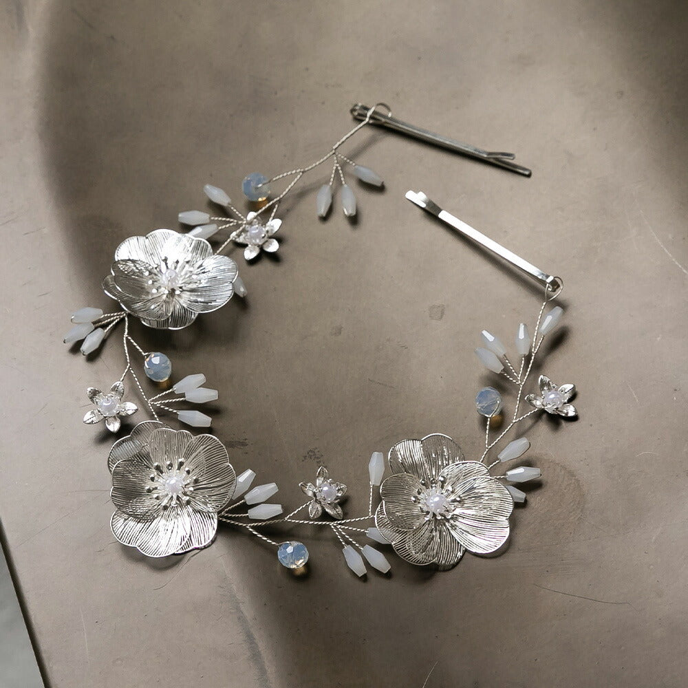 550125 透かしフラワーヘッドドレス