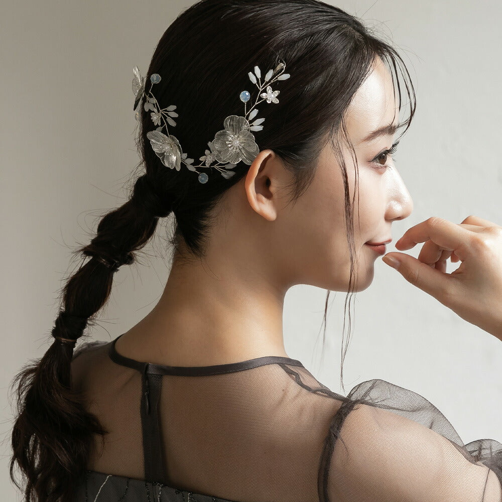 550125 透かしフラワーヘッドドレス