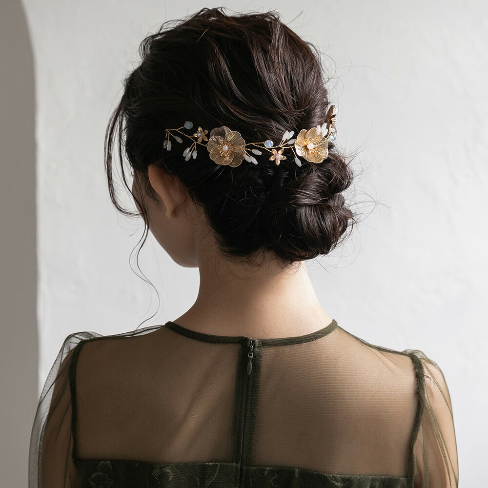 550125 透かしフラワーヘッドドレス