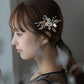 バルーンパール＆リーフヘアクリップ