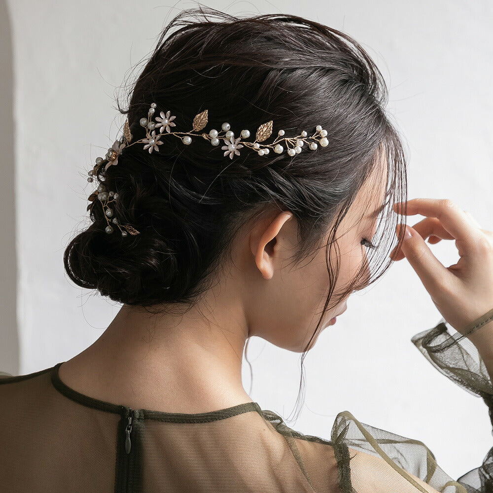 550127 ナチュラルフローガーベラヘッドドレス