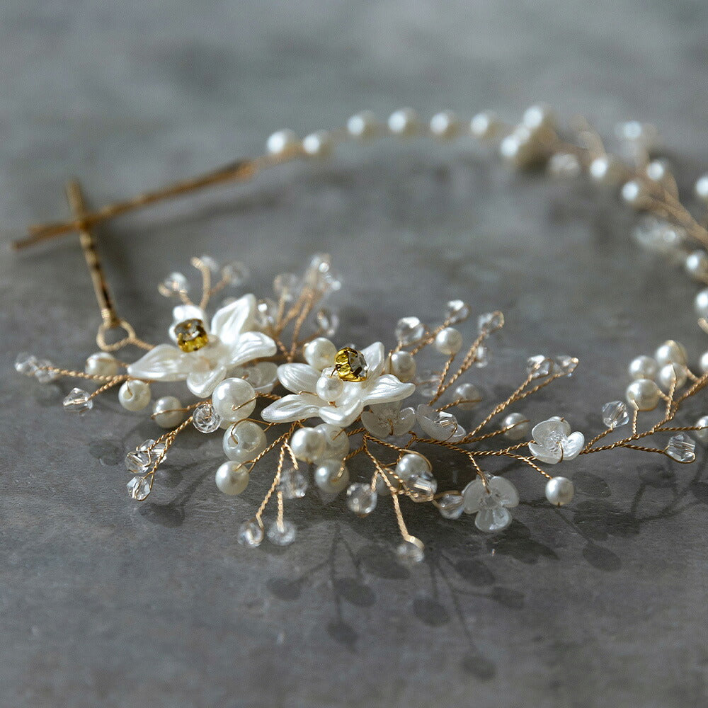 550162 エレガントフラワーヘッドドレス