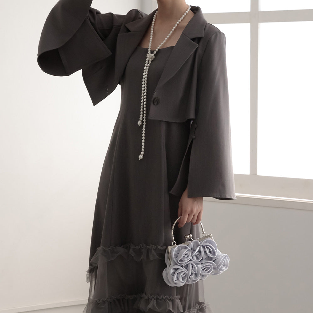 900029 ローズハンドバッグ