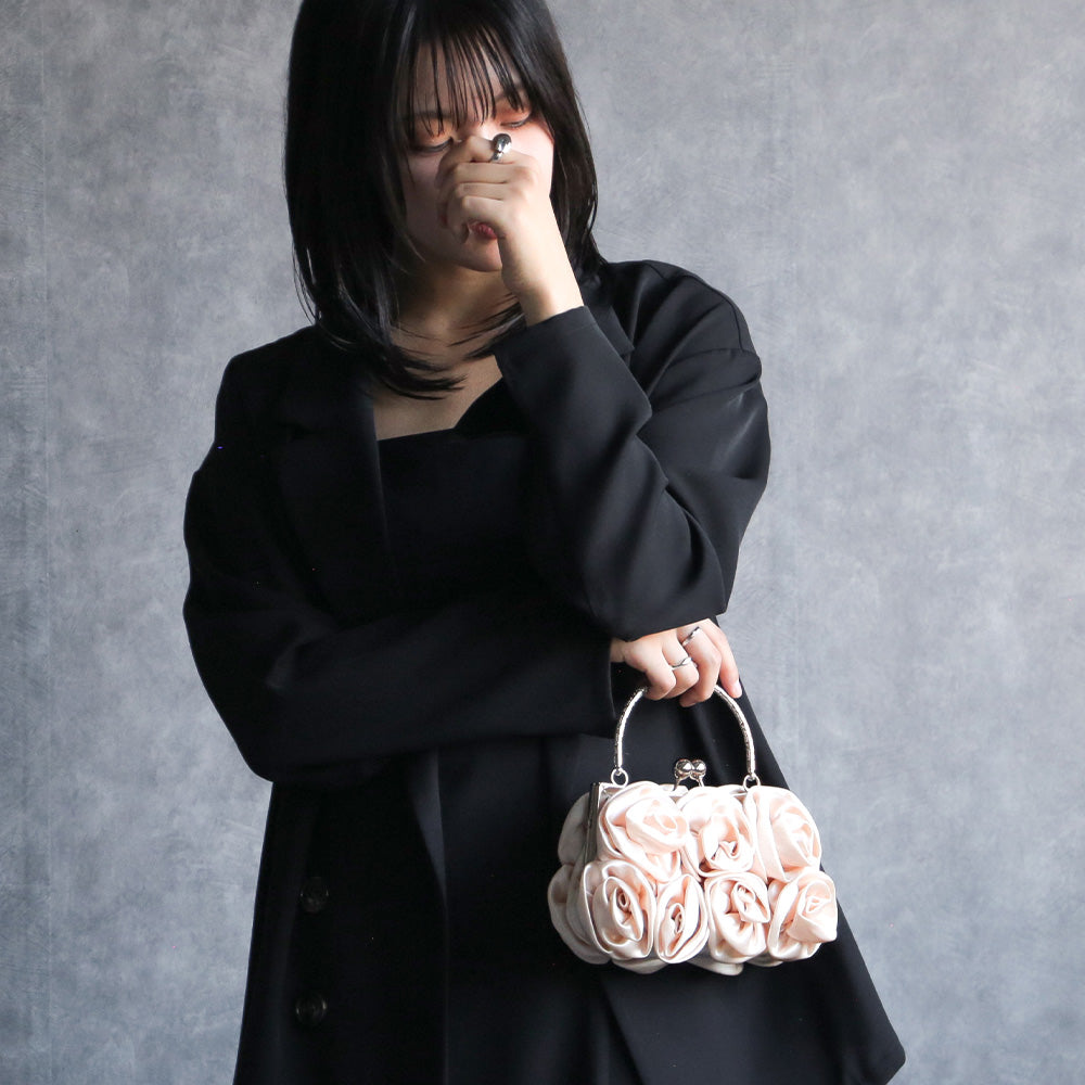 900029 ローズハンドバッグ