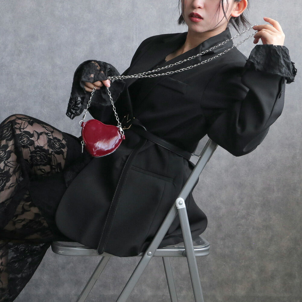 エナメルハートミニバッグ